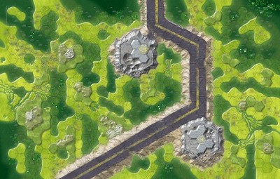 Swamplands Route   Karte für BattleTech - Play Mat - Battlemap - Hex Map XL