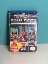 WWF WrestleMania: Steel Cage Challenge (NES Nintendo) Game And Box