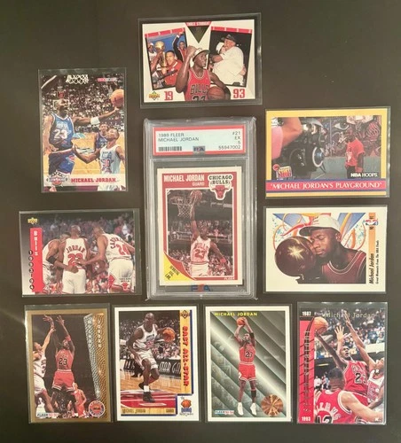 Michael Jordan 37 Card Player Lot includes duplicates