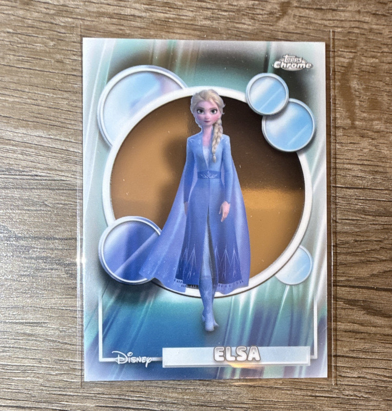 Topps 2026 Topps Chrome Disney Frozen Elsa #168 Base Set Non-Sport Card