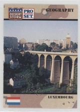 1991 Pro Set Desert Storm Geography Luxembourg #35 0b5