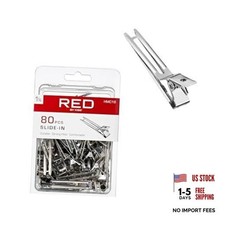 80pcs 1.75" Slide-In Hair Clips - Durable Metal Curl - 80 Count Pack of 1 
