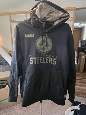 Nike Pittsburgh Steelers NFL Salute to Service 2020 On Field Hoodie Men's XXL
