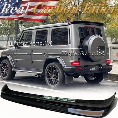 For Benz W463 G500 G550 G65 G63 13-18 Carbon Fiber Rear Roof Spoiler Window Wing