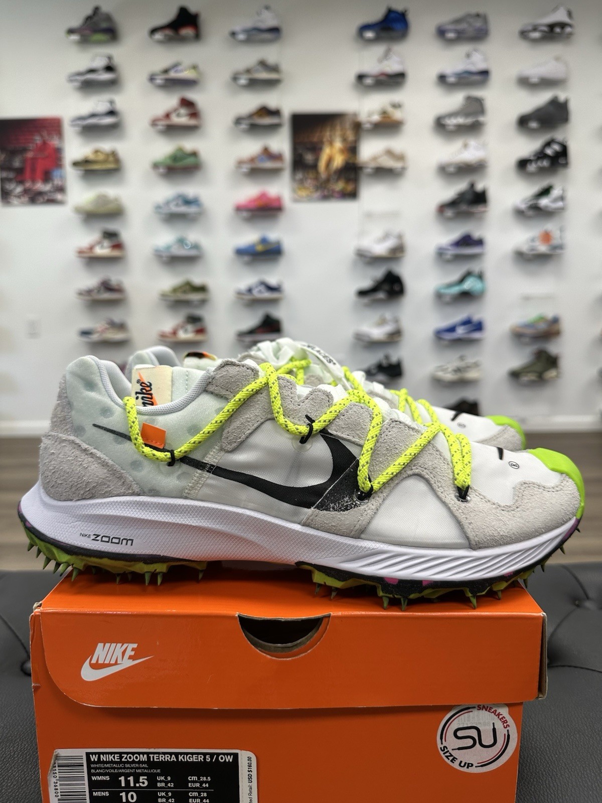 OFF WHITE X NIKE Taglia 10 Nike Off White x Air Zoom Terra Kiger 5 Atleta in Progress Bianco W