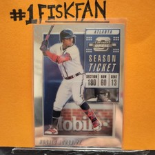 Ronald Acuña Jr. ⚾ 2019 Panini Chronicles Optic Season Ticket Holo #18 MINT 💥