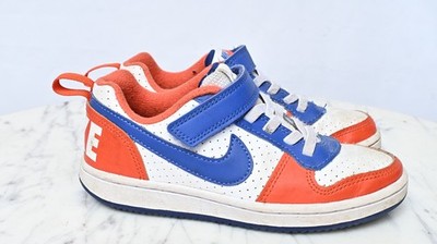 Nike Court Borough Low BG 'Team Orange Hyper Royal' Sneakers Kids Sz 12 C