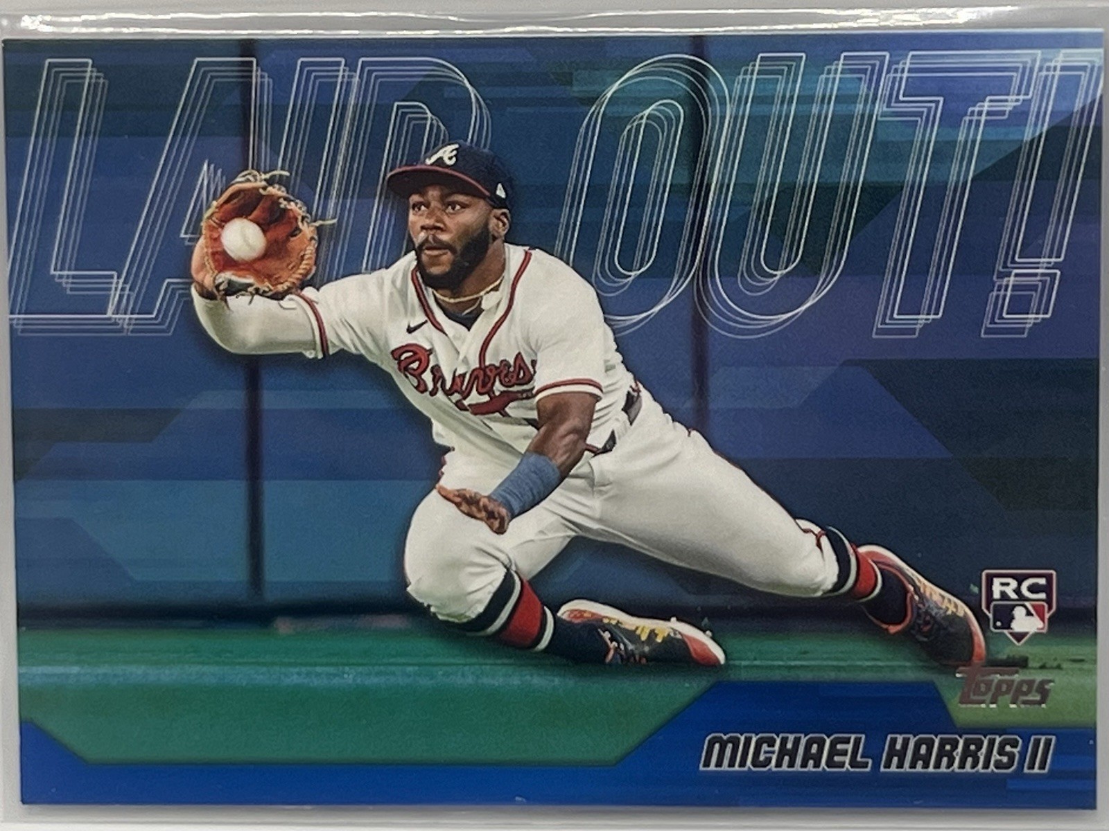 2023 Topps Update Laid Out Michael Harris II LO-3 Atlanta Braves Rookie Blue