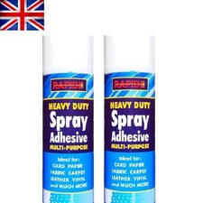 2x 300ml Professional Heavy Duty Spray Adhesive for Leather and Vinyl Use