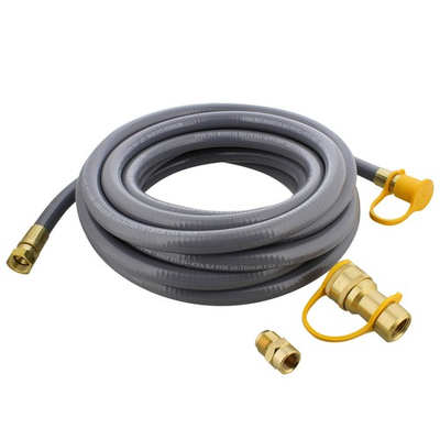 #ad BISupply Natural Gas Grill Hose 24ft 3 8in Female Flare to 1 2in Male Flare $29.99