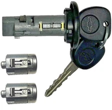 NEW Chevy GM OEM Ignition Key Switch +  2 Door Locks cylinder W/2 OEM Logo Keys