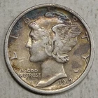 1919-D Mercury Dime, Extremely Fine+, Tougher Date    1108-08
