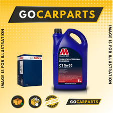 FOR Suzuki Swift 1.3 GTi 1989>2001 BOSCH OIL SERVICE KIT 5W-30 5L SYNTHETIC