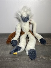 Cotton Top Tamarin Monkey Brown White Wild Republic K  M Int'l 18" Plush Toy
