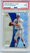 1998 Skybox E-X2001 PEYTON MANNING Rookie Card PSA 9 MINT - RC #54 Colts/Broncos. rookie card picture