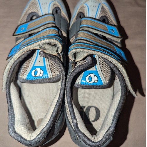 Pearl Izumi Zapatos Mujer EE. UU. 8 Ciclismo Drift EU 39 Azul Gris 5788 Con Tacos - Imagen 8 de 10