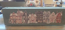 Home Crafted Winter Themed Wooden Box Lined. Suitable for Small Plants Or Pots