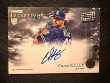 CASEY KELLY 2013 BOWMAN INCEPTION AUTO ROOKIE CARD #RA-CK d. rookie card picture