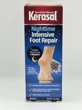 Kerasal Nighttime Intensive Foot Repair, Ointment for Cracked Heels Box Damaged