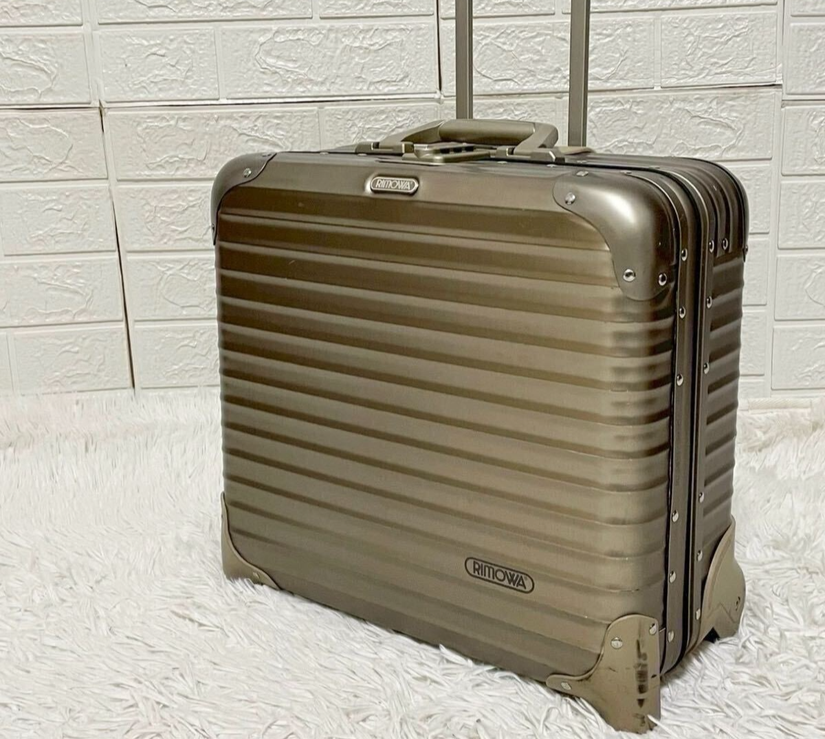 Rimowa Topas Business Trolley Gold 2 wheels Carry Case Suitcase | eBay