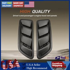 2x Black Front Hood Bezel Vent for 2020-2022 Ram 1500 68292861AE 68292860AE US