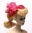 Vintage Barbie 1959 Commuter Set #916 Rose Fuchsia Silk Petal HAT