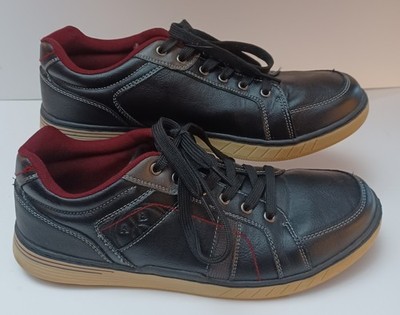 Arrigo Bello Mens Black Beige Maroon Size 10 Shoes