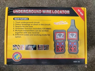 NOYAFA NF-826 Underground Cable Locator Wire Tracker, for Dog Fence Cables Ir...