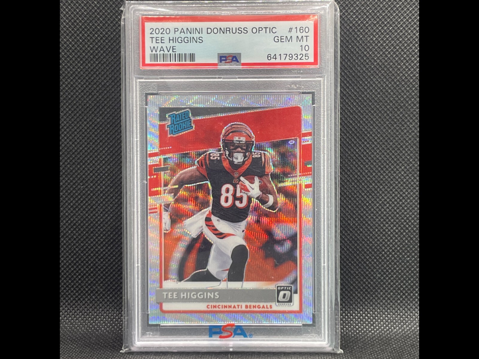2020 Panini Donruss Optic Tee Higgins #160 Wave PSA 10 RC Rookie /199