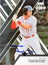 2017 Panini Elite Extra Edition 45/999 Trenton Kemp Rookie Red Sox AUTO SIGNED
