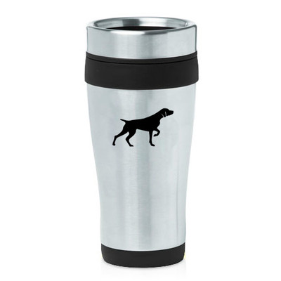 Stainless Steel Insulated 16oz Travel Mug Coffee Cup German Shorthaired Pointer