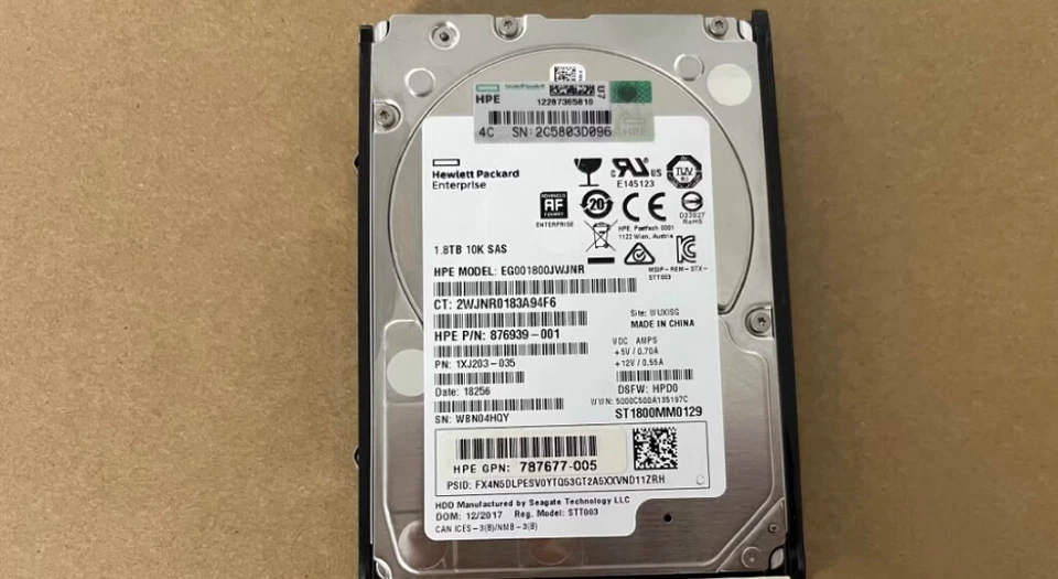 HPE J9F49A 787649-001 MSA 1.8TB 2.5" SAS 10K 12G SFF BC HDD Hard Drive NEW  - Image 4 of 4