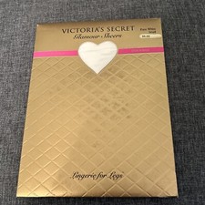 Pair Victoria's Secret Thigh Highs Silky Lingerie For Legs Pure White Size Small