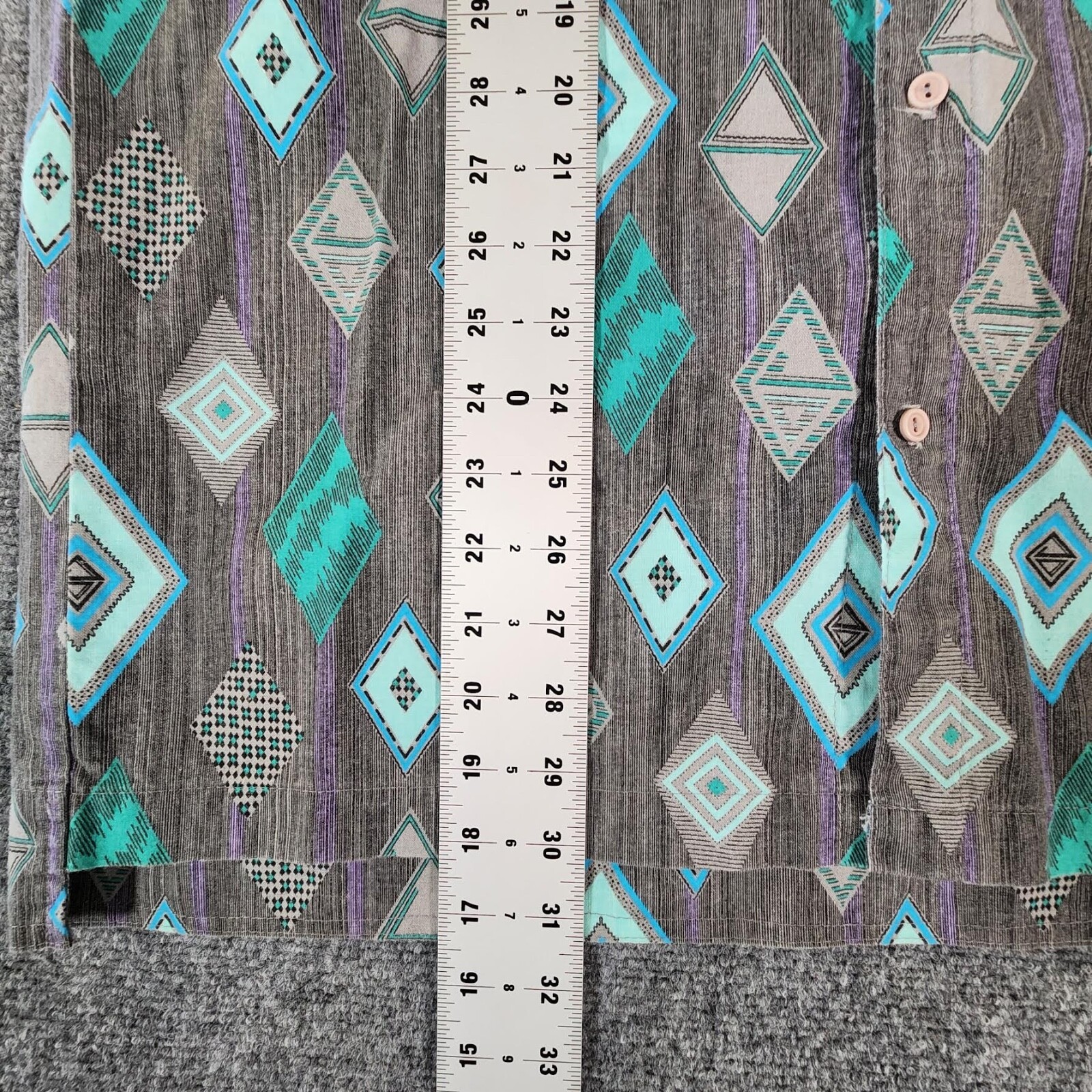 Vintage 90s Zero Gravity Pattern Button Shirt Ska… - image 6