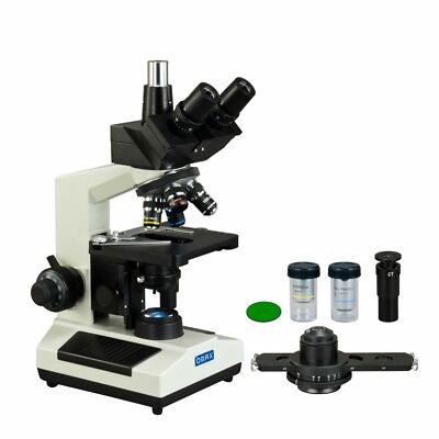 OMAX 40X-2500X Phasenkontrast LED Trinokular Biologisches Kompaktmikroskop