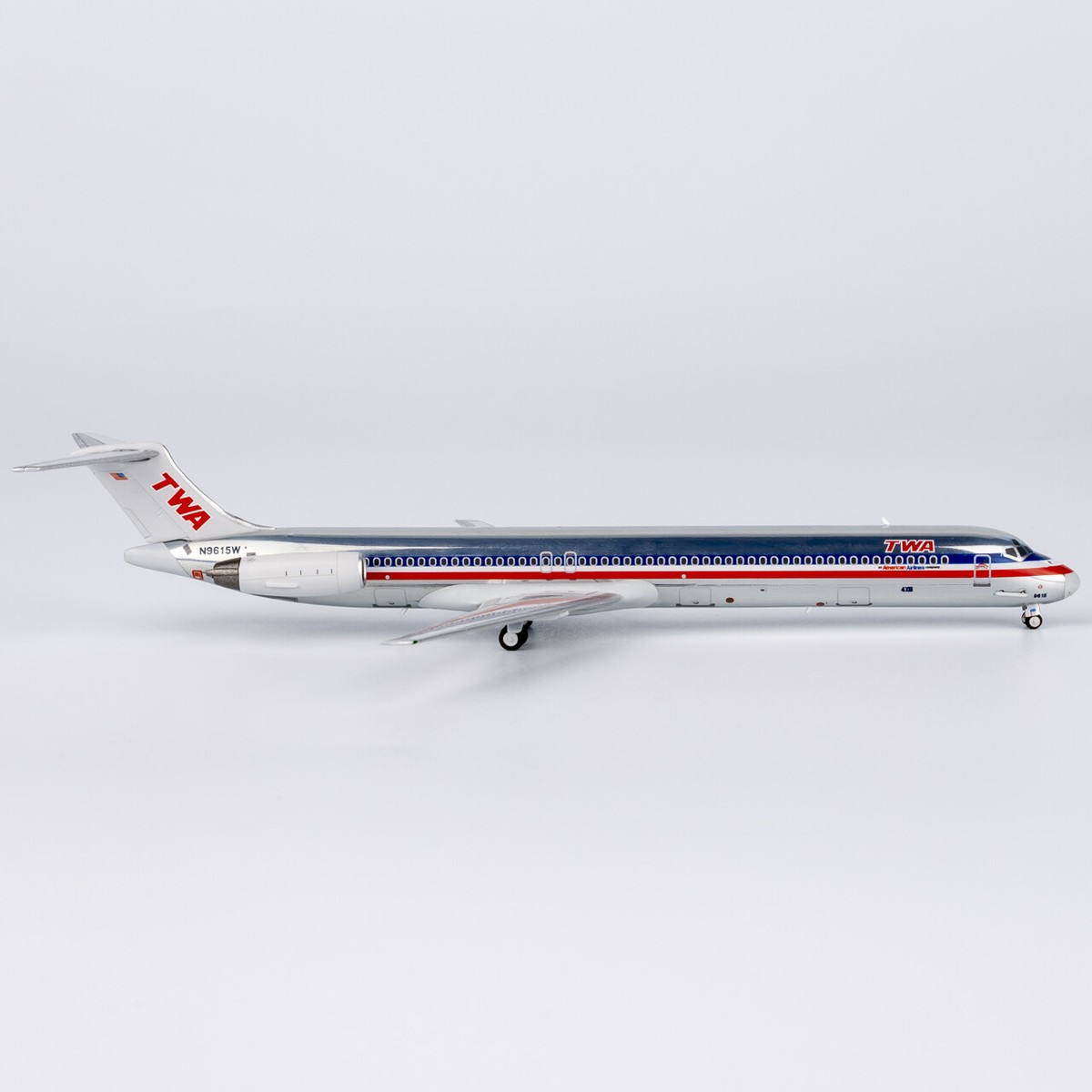 1:400 NG Models TWA McDonnell Douglas MD-80 Airplane Diecast