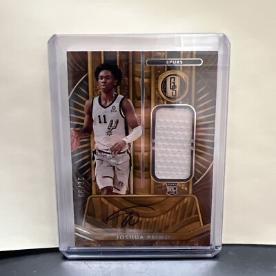 2021-22 Panini Chronicles Gold Standard RPA #/99 Joshua Primo Rookie Auto RC