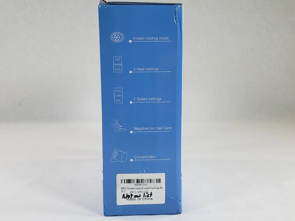 Secador de cabelo VAV 1875W ferro negativo secador de cabelo profissional 2 velocidades 3 calor - Imagem 4 de 4