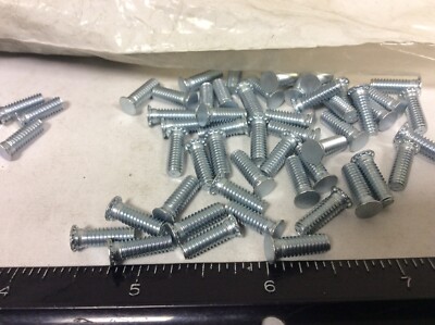 Qty (100) PEM FH-832-8ZI Self Clinching Threaded Studs, 8-32 Threads, .500  Long