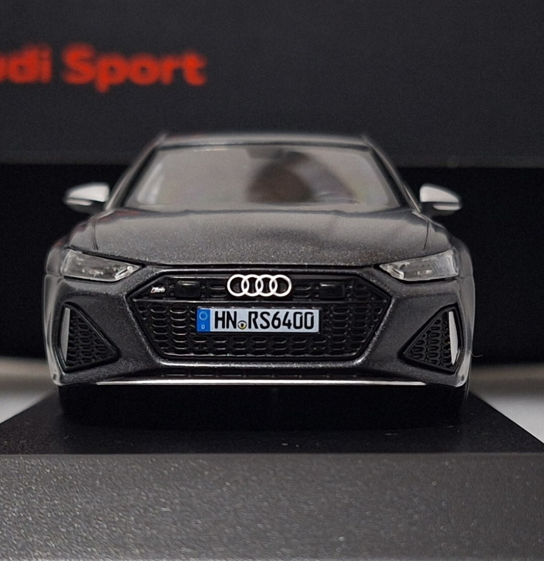 【希少】アウディ RS6 Avant　ミニカー 1/43 Audi コレクション Audi A6 RS6 2020 Avant Matt Daytona Grey 1:43 Minichamps Dealer