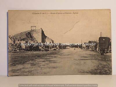 LENS ROUTES D Arras postcard travelled wars