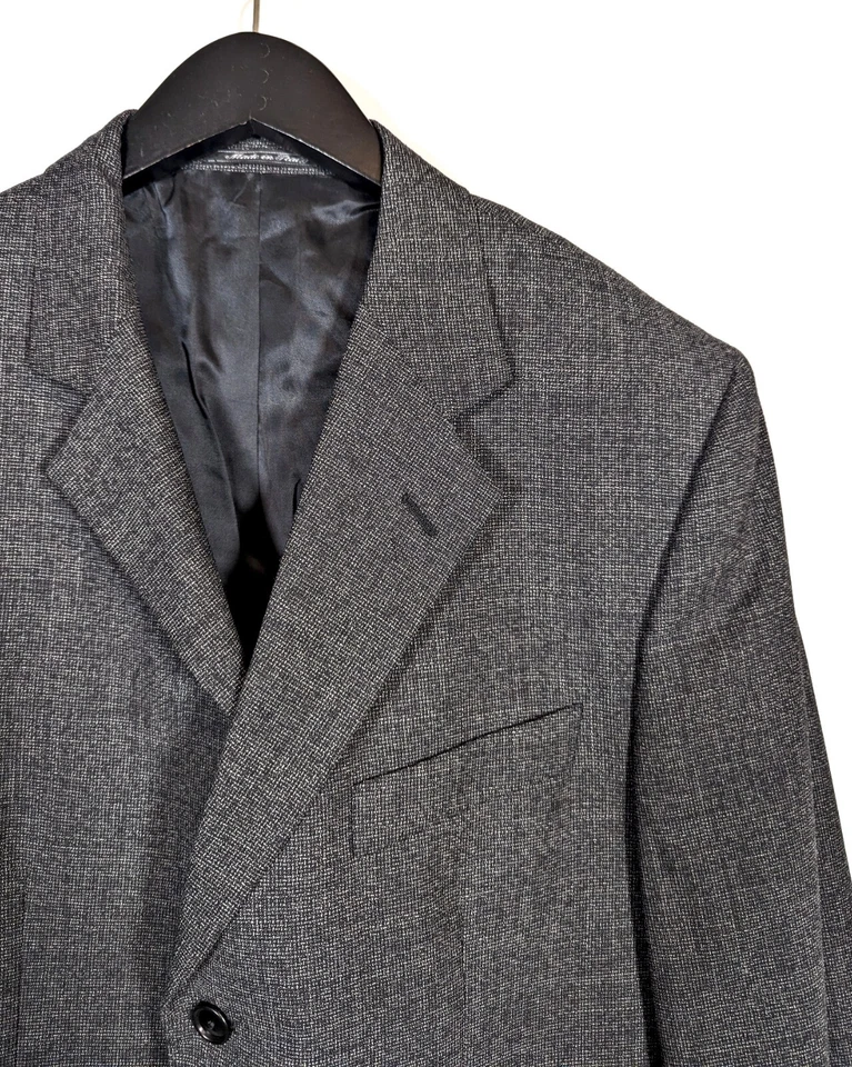 NWOT $1695 Lubiam Suit 42R (52 EU) Charcoal Virgin Wool Classic Fit Italy 3015 - Image 4 of 4