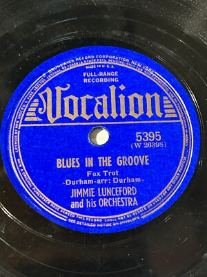 JIMMIE LUNCEFORD Blues In The Groove/I'm In An Awful Mood VOCALION 5395 78