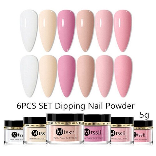 Juego de polvo de uñas de inmersión de 5 g sistema de inmersión en polvo brillo de uñas desnudo kit de uñas arte - Imagen 13 de 77