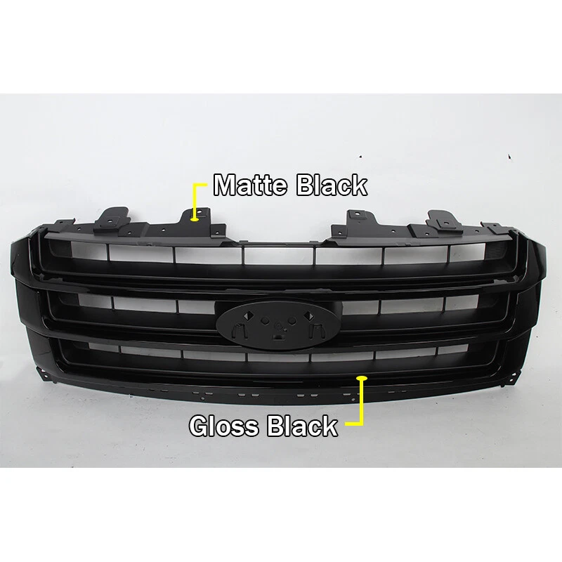 Front Upper Grille Gloss Black Center Bumper Grill For 2015-2017 Ford Expedition Foto 4 de 4