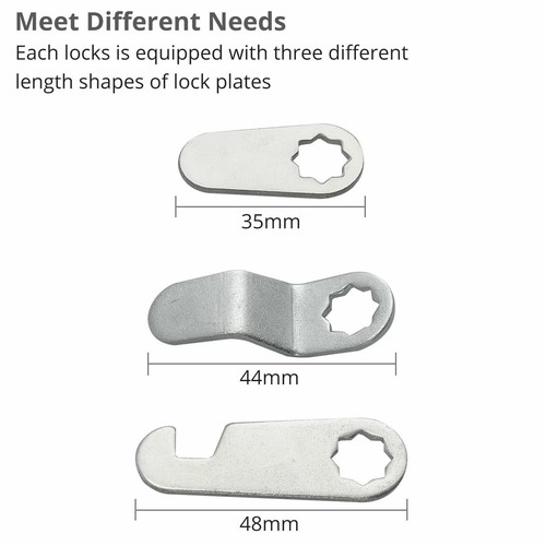 4X 16mm Cylinder Keyed Cabinet Cam Locks Mail Box Filing Locker Drawers CamLock - Picture 6 of 10