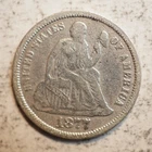 1877 CC SEATED LIBERTY DIME ***POUROUS*** FREE SHIPPING! - A8448