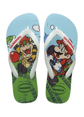 Havaianas Men's Mario Brothers Flip Flop Sandals - Mario Bowser White/Green NWT | eBay