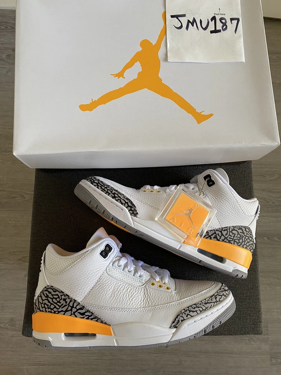 DS Nike Air JORDAN 3 Retro III Laser Orange sz8 Men supreme cond NEW OG Box 2020
