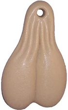 10" BULL NUT'S (FLESH) - BIG RIG DANGLER BALLS - NEW IVORY COLOR TRUCK NUTZ